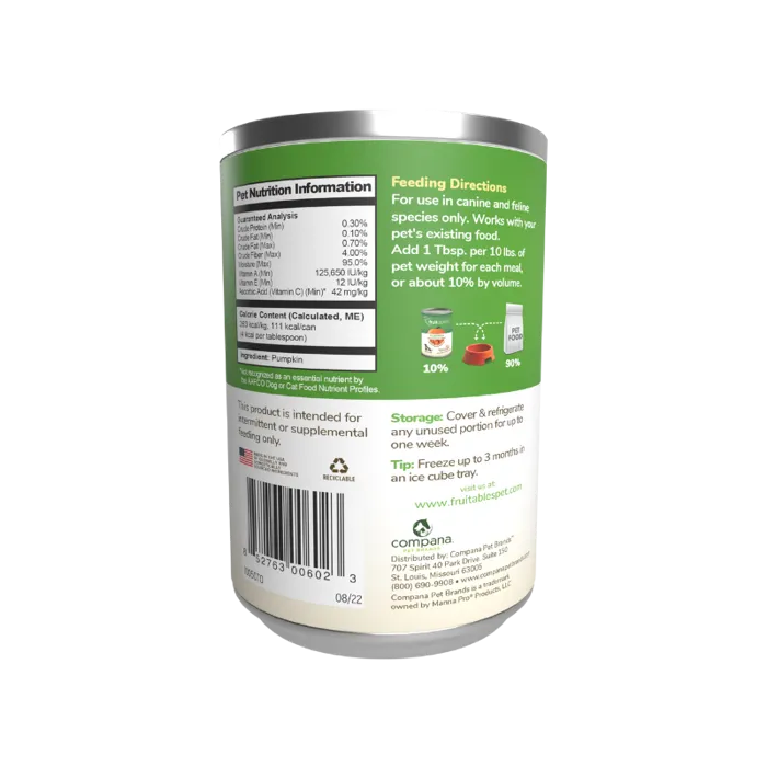 Fruitables | Pumpkin Digestive Supplement 12/15oz