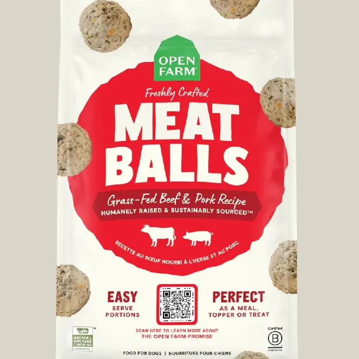 Open Farm | Frozen Meatballs Beef & Pork 14oz