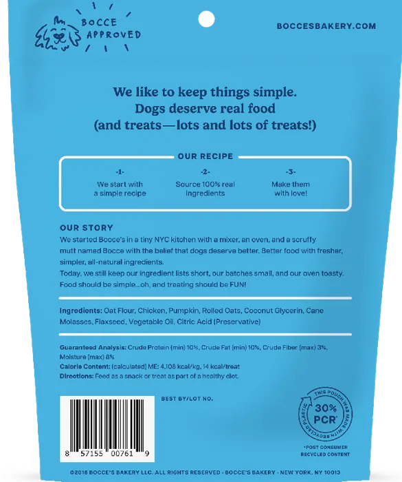 Bocce's | Dog Sunday Roast Chicken Pumpkin 6oz