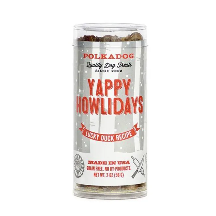 Polka Dog Bakery Yappy Howlidays 2-ounce tube front