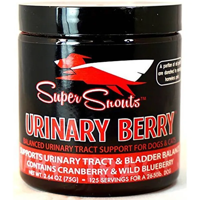 Super Snouts Urinary Berry 75g jar front view