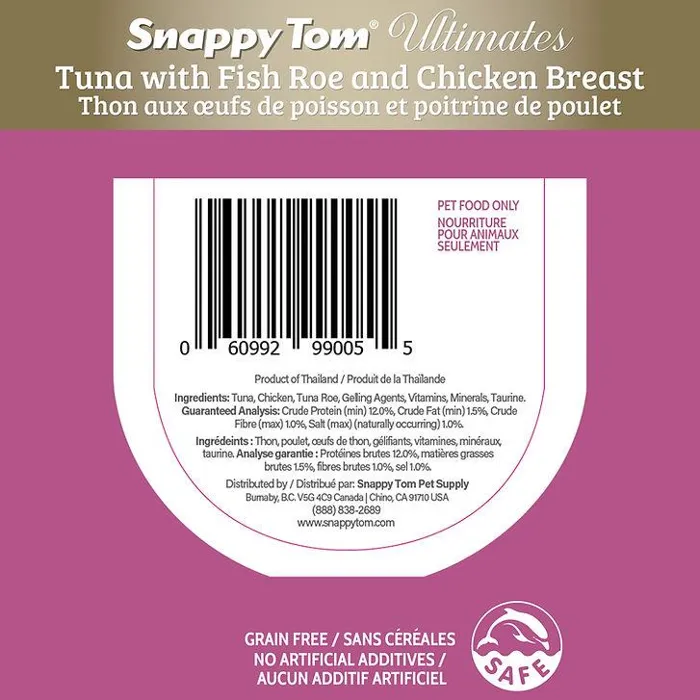 Snappy Tom | Cat - Tuna/Roe & Chicken 12/85g