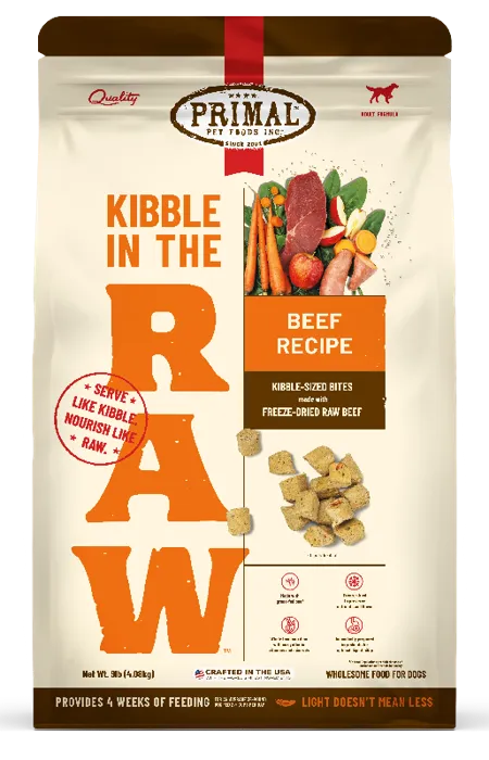 Primal | Dog Kibble In the Raw Beef 5.4lb
