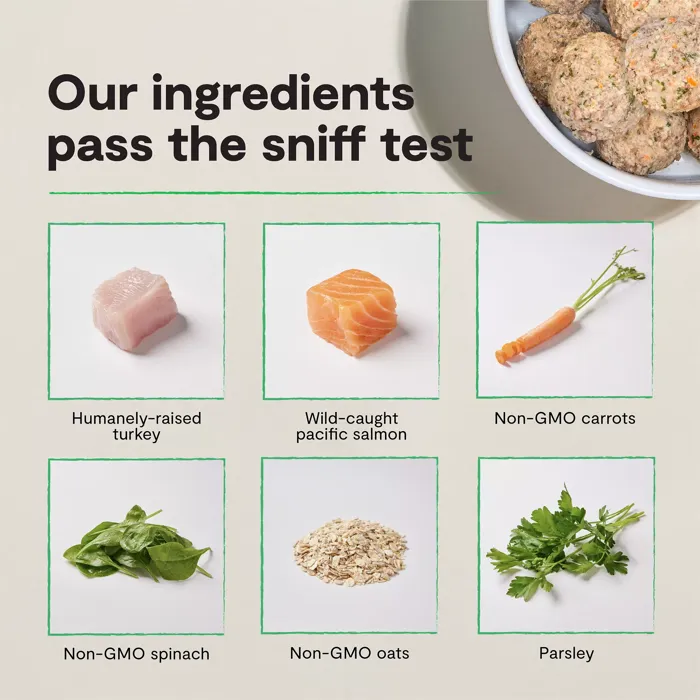 Open Farm Turkey & Salmon Meatballs ingredient feature