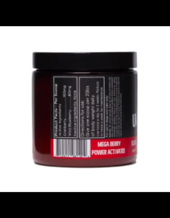 Super Snouts Urinary Berry 75g jar side label